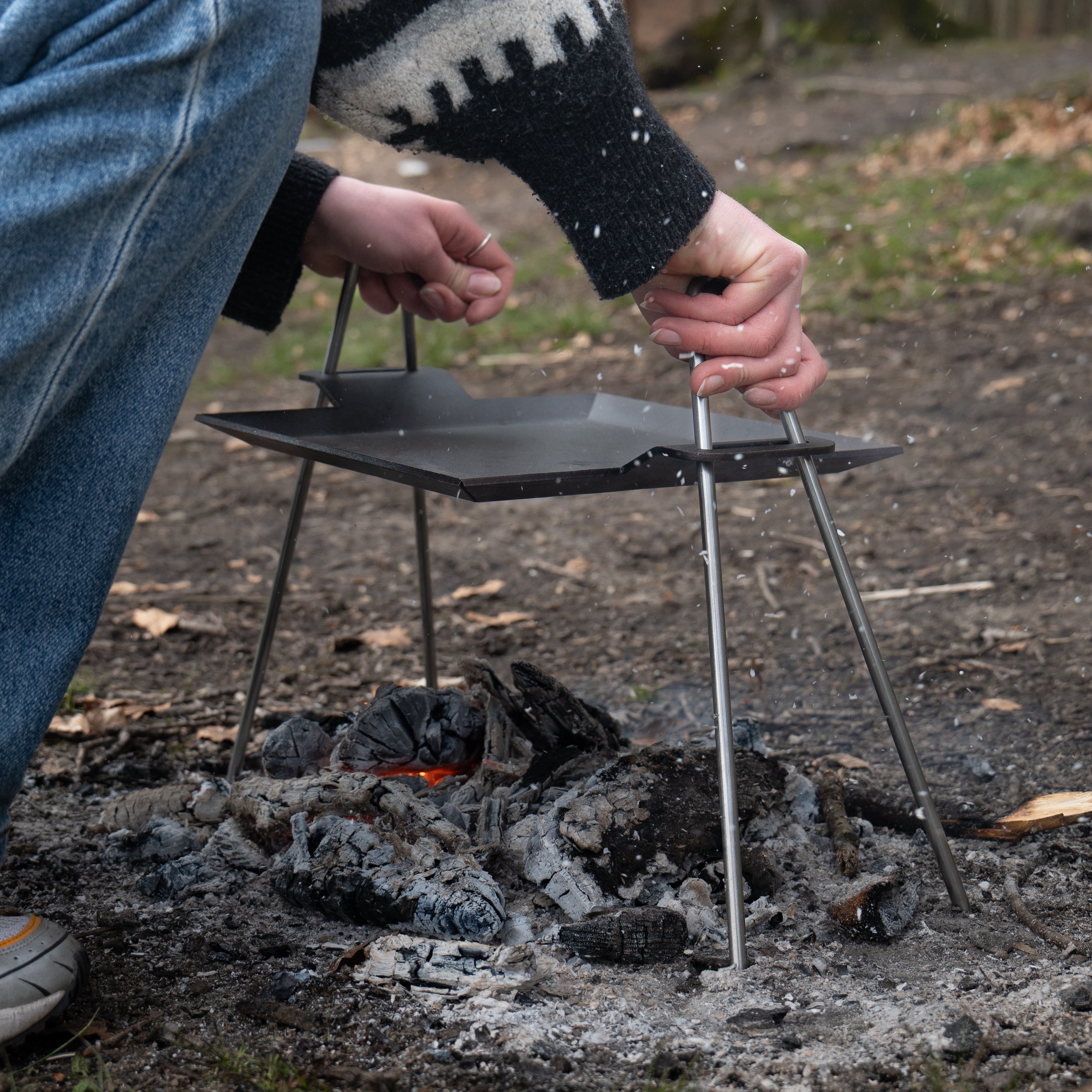 Fire Stand Produced in Sweden Designed for the Griddle Gastrotools